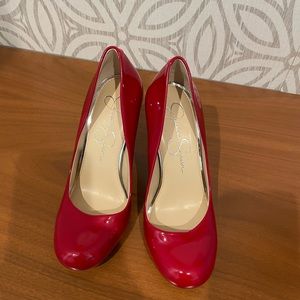Jessica Simpson red heels